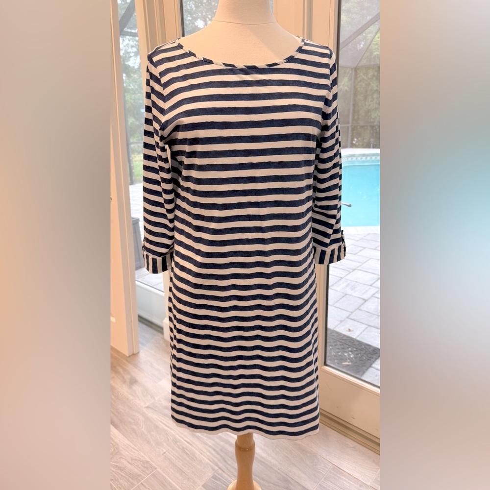Lilly Pulitzer Navy and White Striped Dress